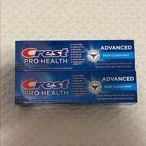 NWT Crest Pro health Advanced Toothpastes